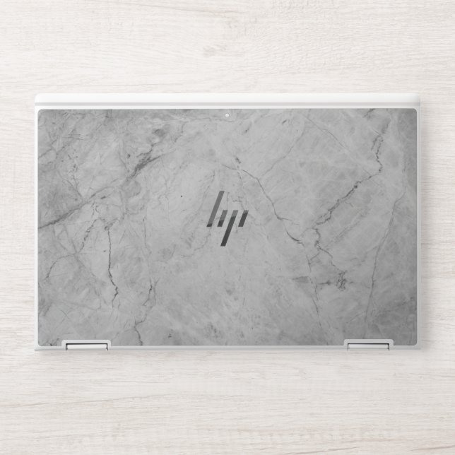 Elegant ash marble HP laptop skin (Front)