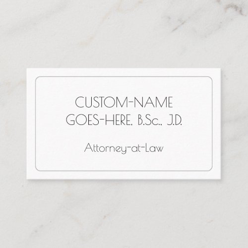 Elegant Attorney_at_Law Business Card