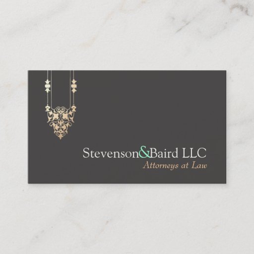 Customizable Elegant Attorney at Law Business Card