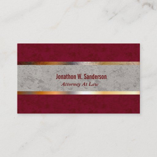 Customizable Elegant Attorney Business Card
