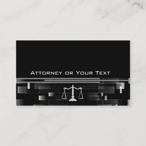 Customizable attorney business card templates