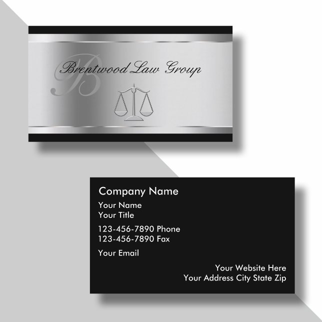 Elegant Attorney Business Cards (Creator Uploaded)