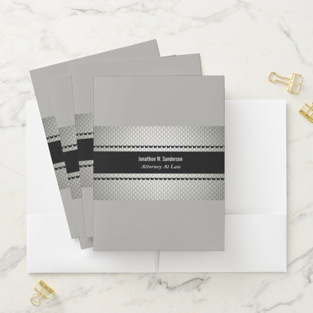 Elegant Attorney Custom Pocket Folders (In Situ)