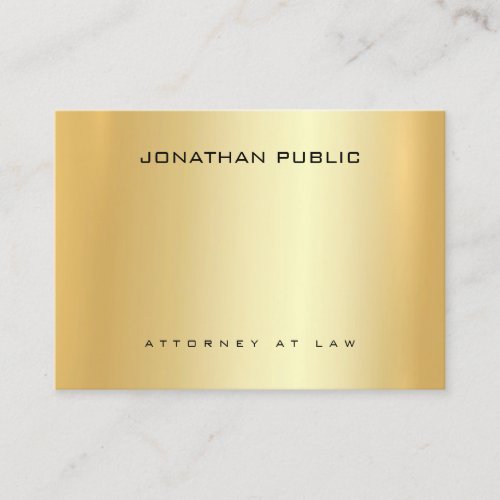 Elegant Attorney Lawyer Gold Template Law Office Business Card