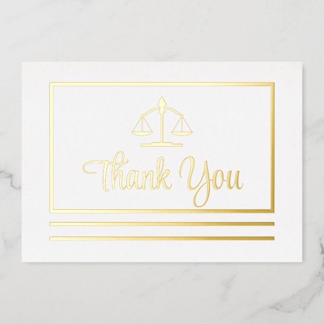 Elegant Attorney Thank You Foil Postcard Zazzle   Elegant Attorney Thank You Foil Postcard R31bbf998ca0a4341a39920102068e5f0 47uap 630 