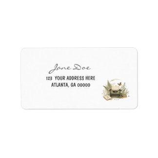 Elegant Author & Small Business Packaging Label