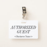 [ Thumbnail: Elegant "Authorized Guest" Badge ]