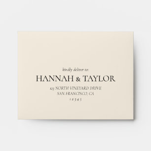 Elegant Autumn Fall Floral Wedding Reply Envelope