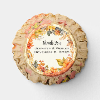 Elegant Autumn Floral Wedding  Reese's Peanut Butter Cups