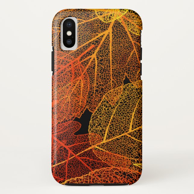 Elegant Autumn Leaves Case-Mate iPhone Case (Back)