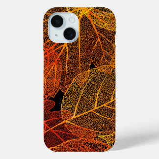 Elegant Autumn Leaves iPhone 15 Case