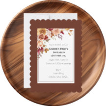 Elegant Autumn Watercolor Floral Wedding