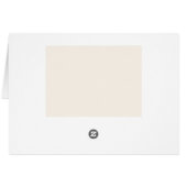 Elegant Autumn Watercolor Floral Wedding Thank You (Back Horizontal)