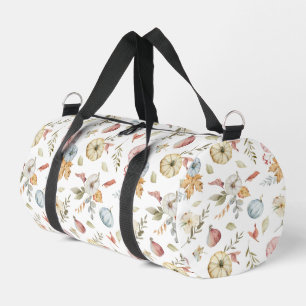 Elegant Autumn Watercolor Pattern Duffle Bag