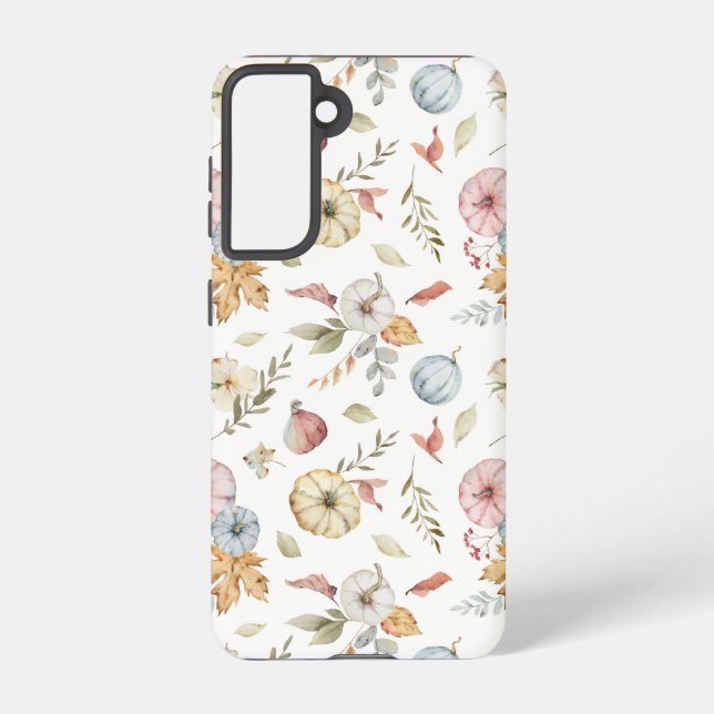Elegant Autumn Watercolor Pattern Samsung Galaxy Case (Back)