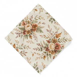 Elegant Autumn Wildflower Wedding Bandana