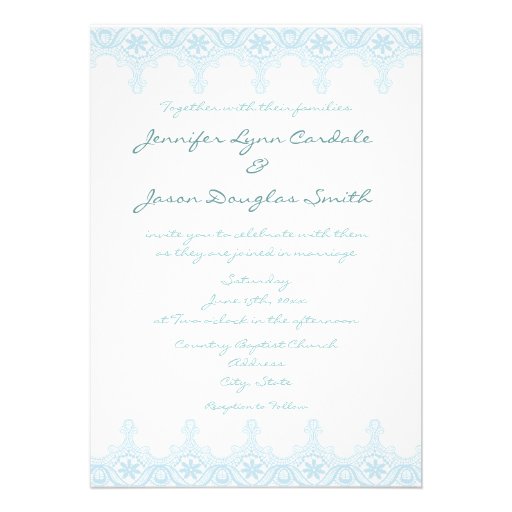 Wedding Invitations Baby Blue 4