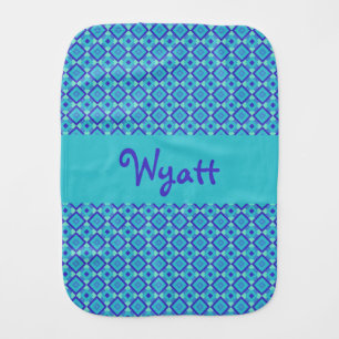 Elegant Baby Clothing Name Monogrammed Burp Cloths
