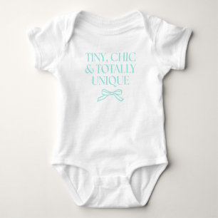 Elegant Baby & Co Teal Baby Shower Bodysuit