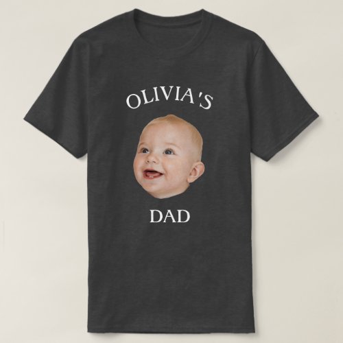 Elegant Baby Face Personalized Child Photo Mom Dad T_Shirt