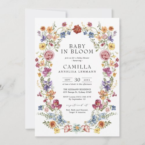 Elegant Baby in Bloom Baby Shower