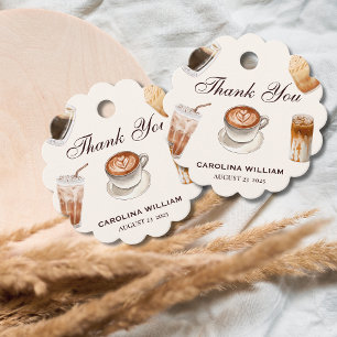 Elegant Baby is Brewing Coffee baby Shower Favor Tags