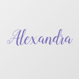 Elegant Baby Name Lavender Wall Decal
