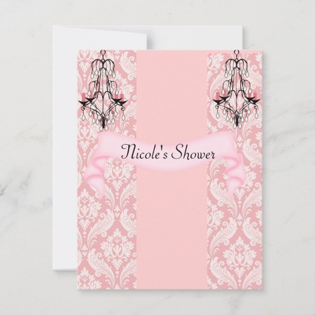 Elegant BABY OR WEDDING Shower  Invitations (Front)