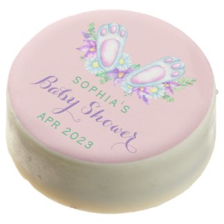 Elegant Baby Pink Bunny Feet Easter Baby Shower