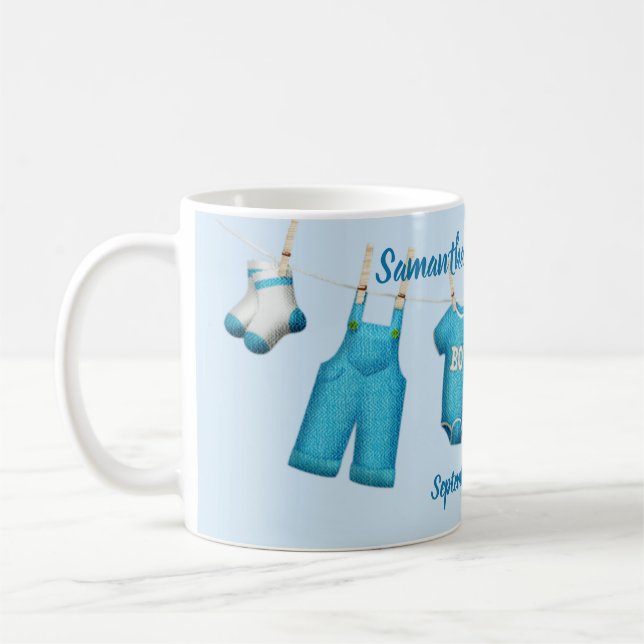 Elegant Baby Shower Coffee Mug Party Favor (Left)