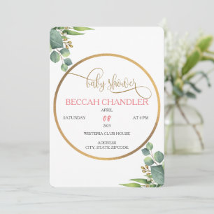 Elegant Baby Shower Invitation