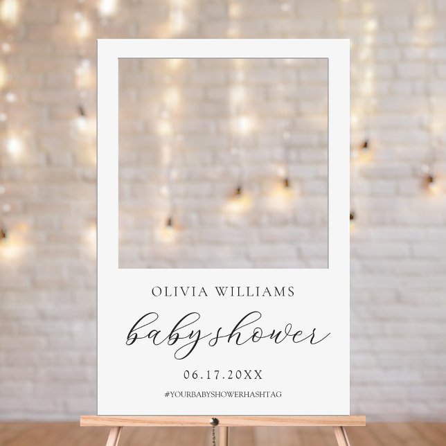 Elegant Baby Shower Photo Booth Prop Selfie Frame Foam Board (Creator Uploaded)