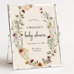 Elegant Baby Shower Welcome Poster