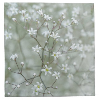 Elegant Baby's Breath Flower Nature Photography Cloth Napkin
