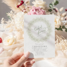 Elegant Baby's Breath Wreath Bridal Shower