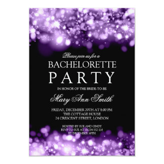 Purple Bachelorette Party Invitations 1