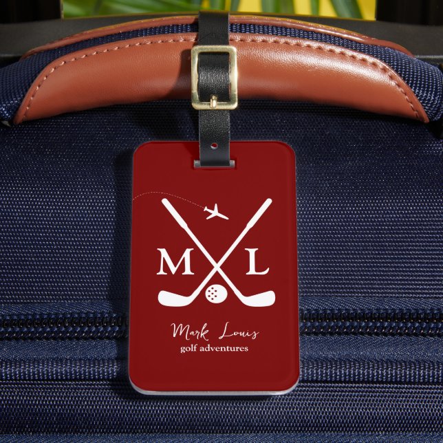 Elegant BagTag for Golfplayer's Travel  Luggage Tag (Front Insitu 2)