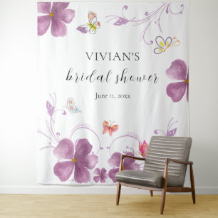 Elegant Baho He Gives Me Butterflies Bridal Shower Tapestry