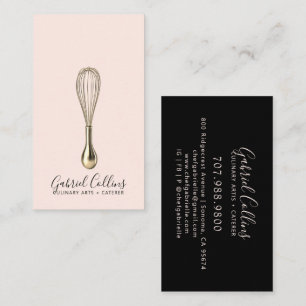 Elegant Baker Bakers Whisk Business Card