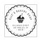 Elegant bakery shop business address rubber stamp