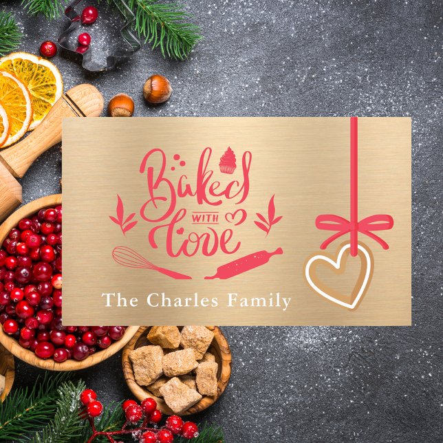 Elegant Baking Spirits Bright Modern Baker Rectangular Sticker (Creator Uploaded)