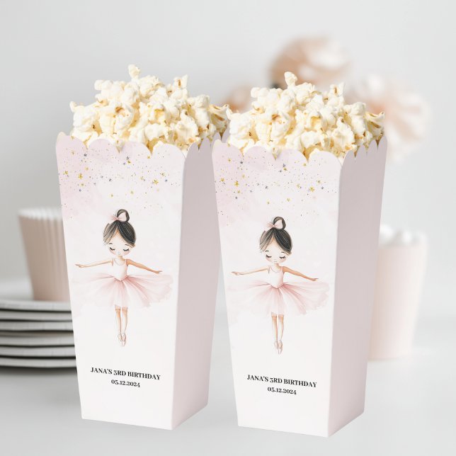 Elegant Ballerina Pink Birthday  Favor Boxes (Creator Uploaded)