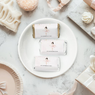 Elegant Ballerina Pink Birthday Hershey's Miniatures