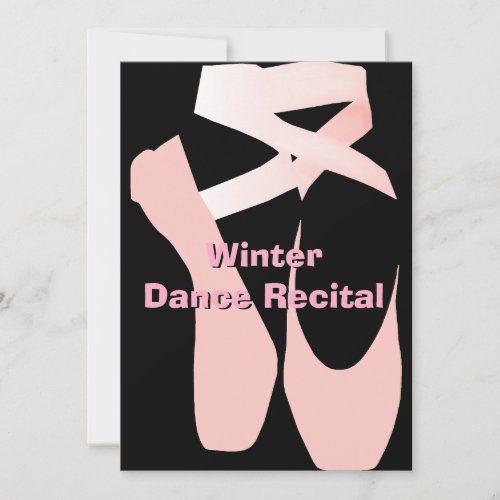 Elegant Ballet Dance Recital Invitation