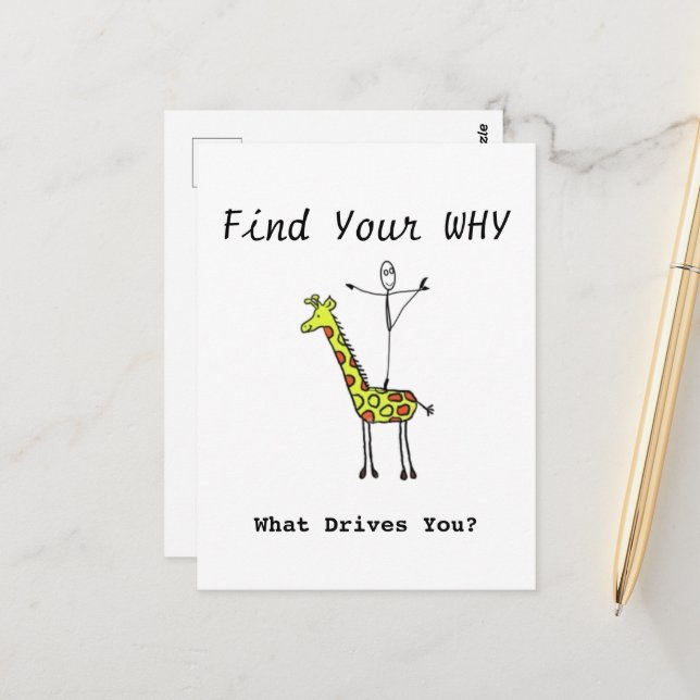 Elegant Ballet Dancer dancing on giraffe Postcard (Front/Back In Situ)