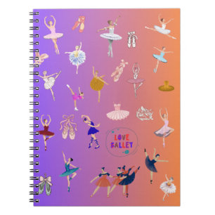 Elegant Ballet Dancers Notebook