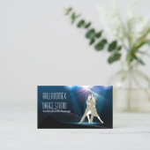 Elegant Ballroom Dance Studio Business Card (Standing Front)