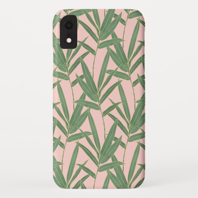 Elegant bamboo foliage design Case-Mate iPhone case (Back)