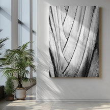Elegant Banana Tree Bark Wrapped Canvas Print 