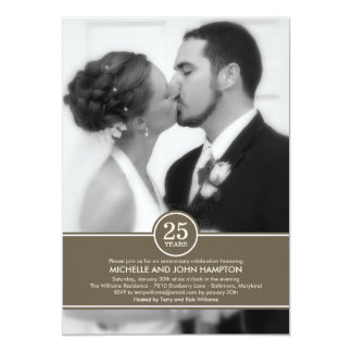 Elegant Band Anniversary Photo Invitation